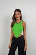 Pencere Detay Yüzücü Bodysuit resmi